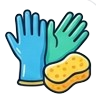 Cleaning product icon – cleaning and housekeeping service Clean and Cosy